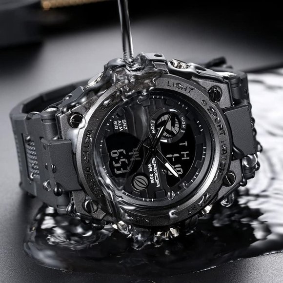 KXAITO Men's Sports Outdoor Waterproof Military Date Multi Function LED Watch - Picture 6 of 11